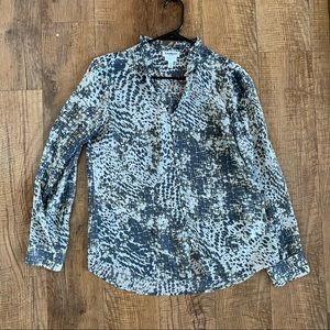 Express slim fit portofino, animal print, size medium